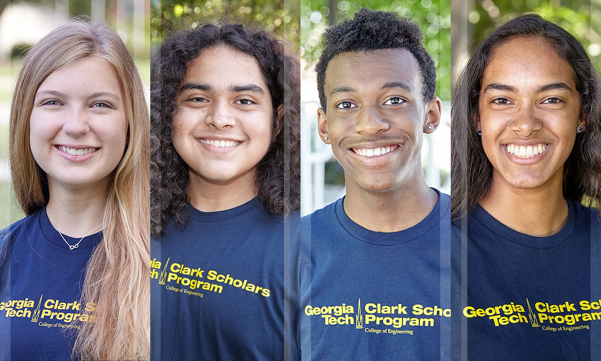 The team of engineers from Tech that won the challenge included Mackenzie Sicard (ISyE, 2022), Alex Castrejon (ME, 2023), Sidney Winfield (AE, 2022) and Gabrielle Wong (ChBE, 2023)